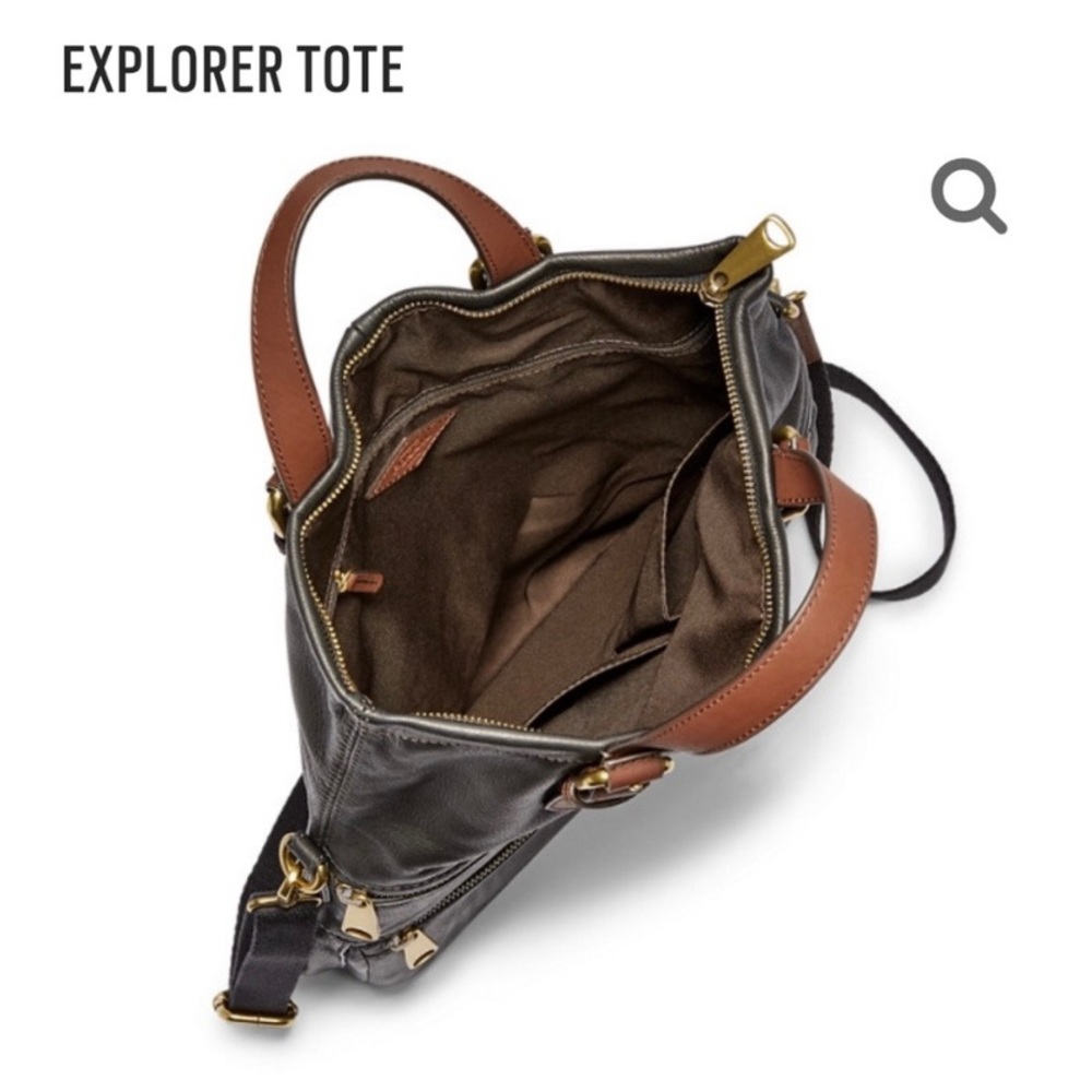 Fossil Explorer Crossbody Tote